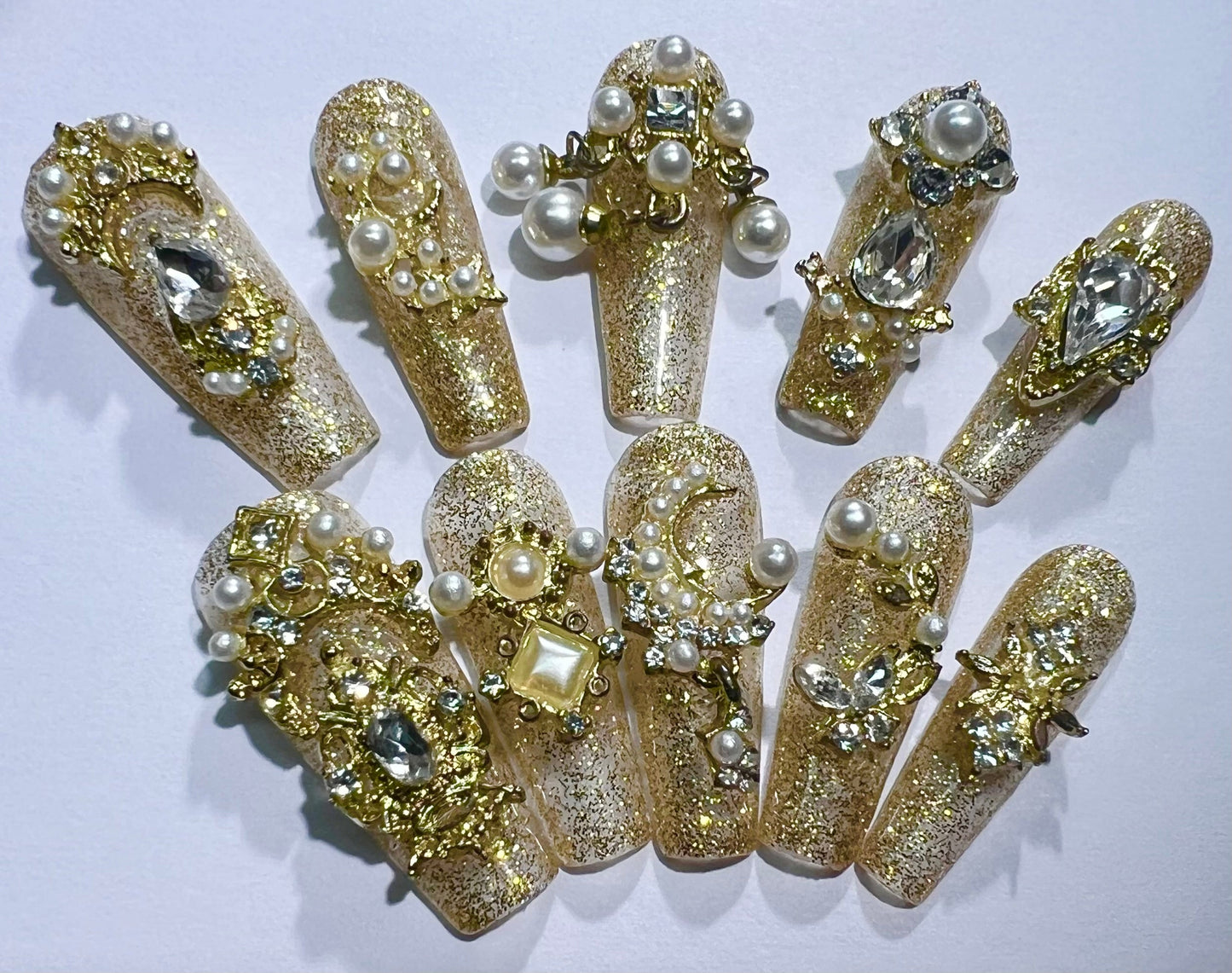 handmade press on nail open in live(Free Shipping)