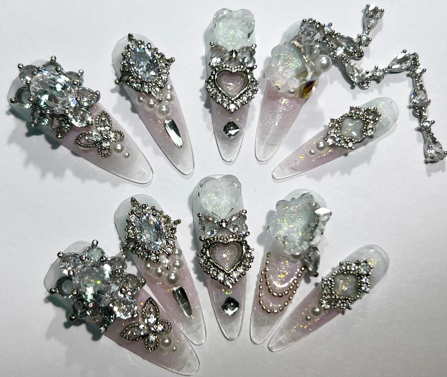 handmade press on nail open in live(Free Shipping)