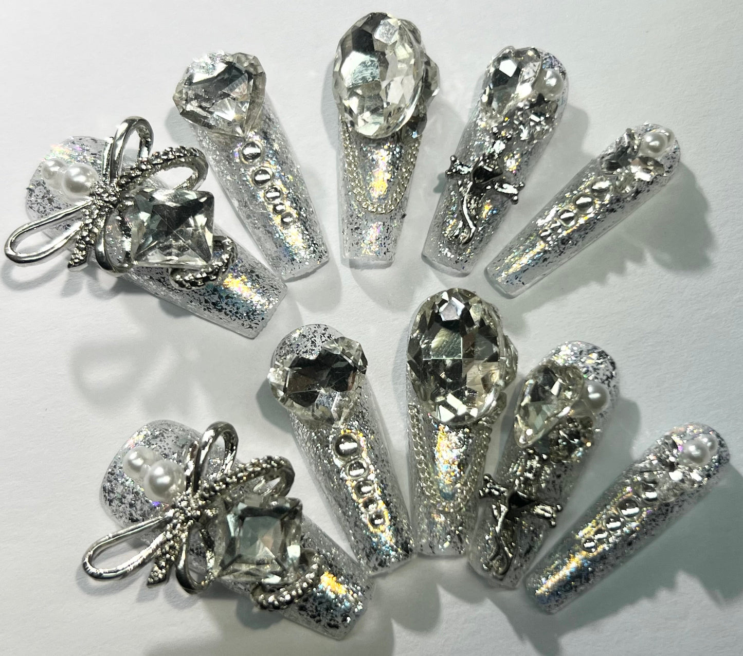 handmade press on nail open in live(Free Shipping)