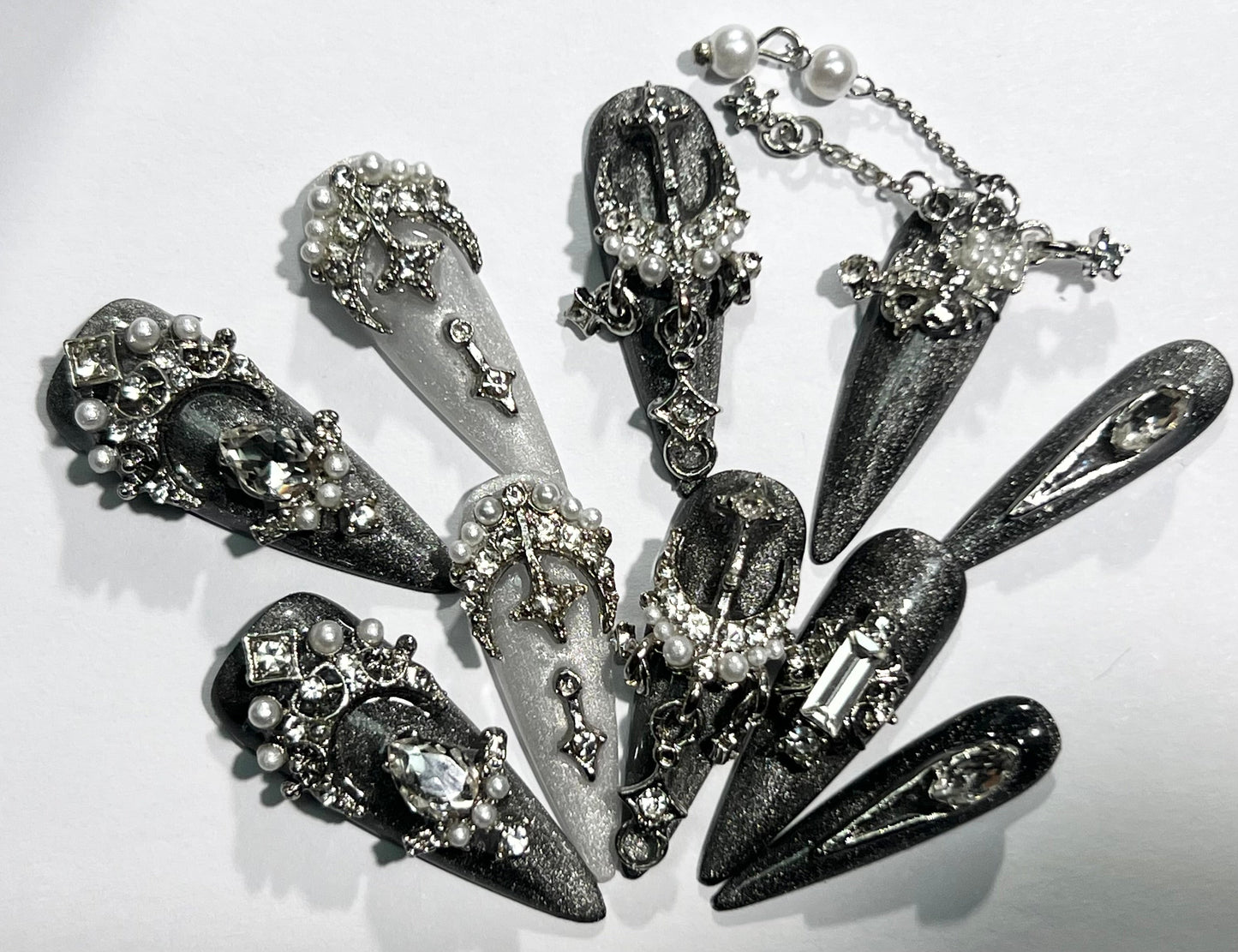 handmade press on nail open in live(Free Shipping)