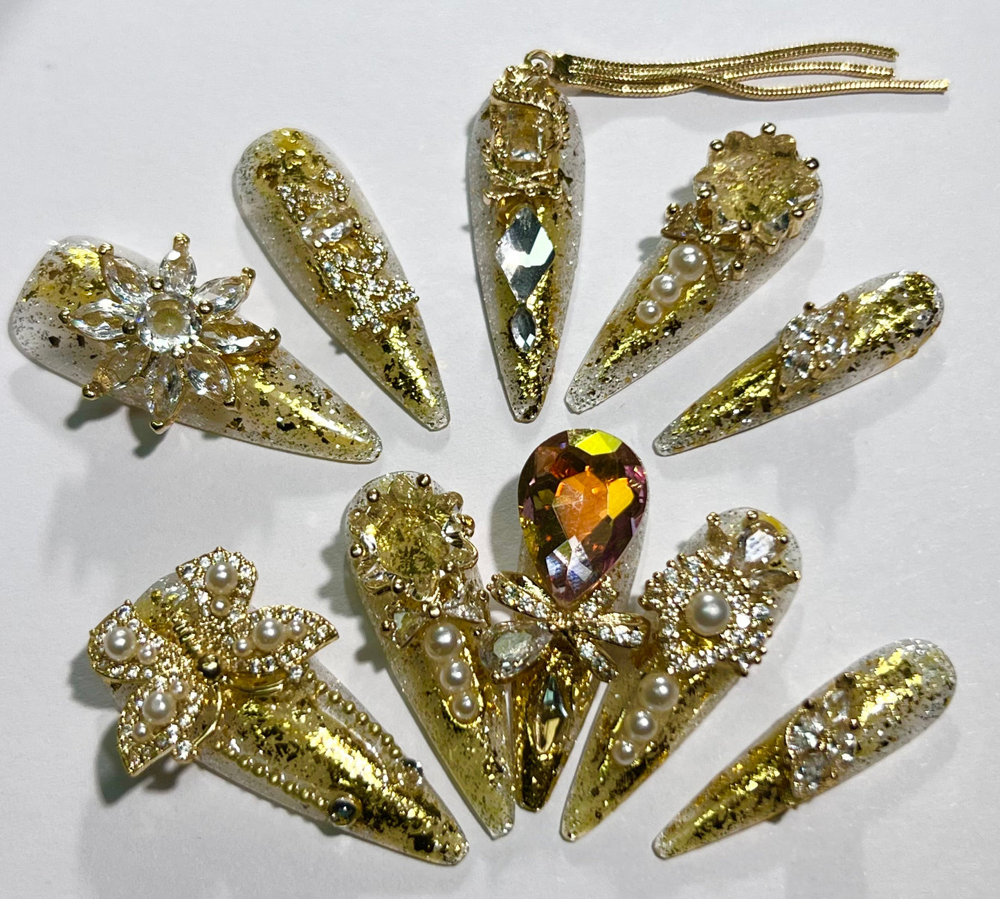 handmade press on nail open in live(Free Shipping)