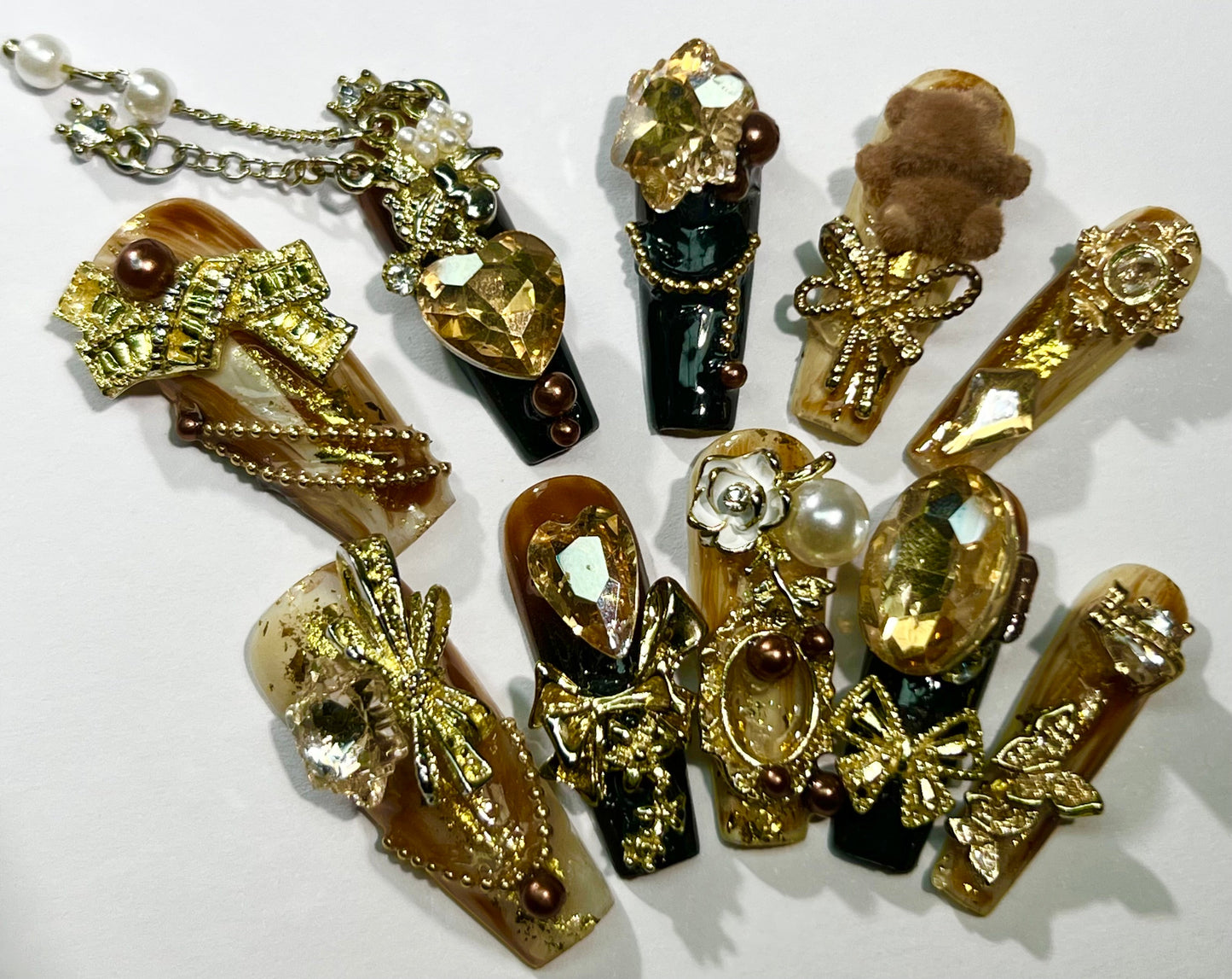 handmade press on nail open in live(Free Shipping)