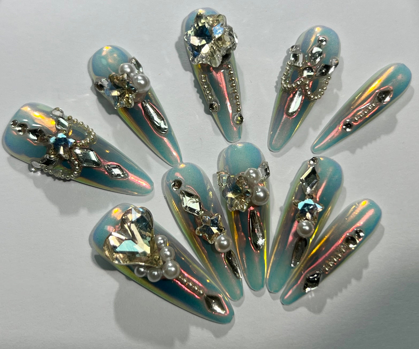 handmade press on nail open in live(Free Shipping)