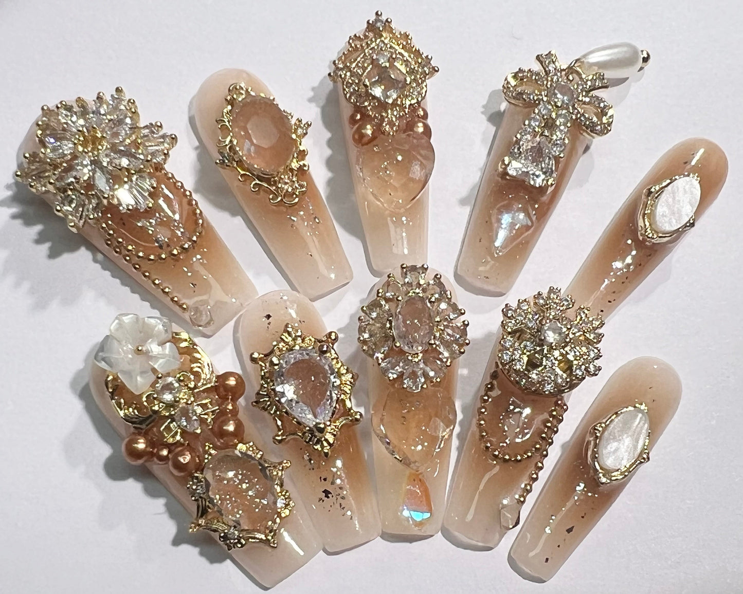 handmade press on nail open in live(Free Shipping)