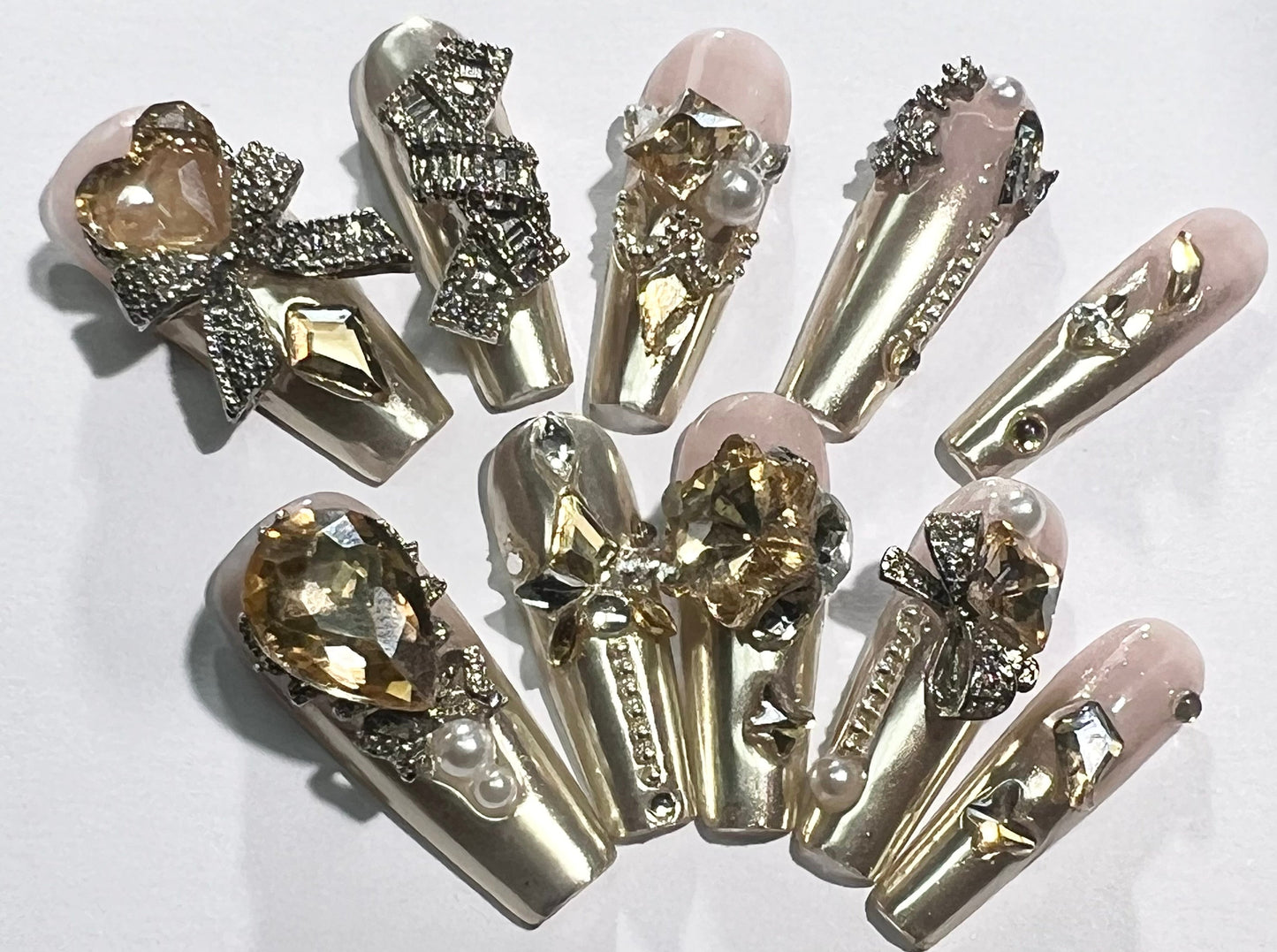 handmade press on nail open in live(Free Shipping)