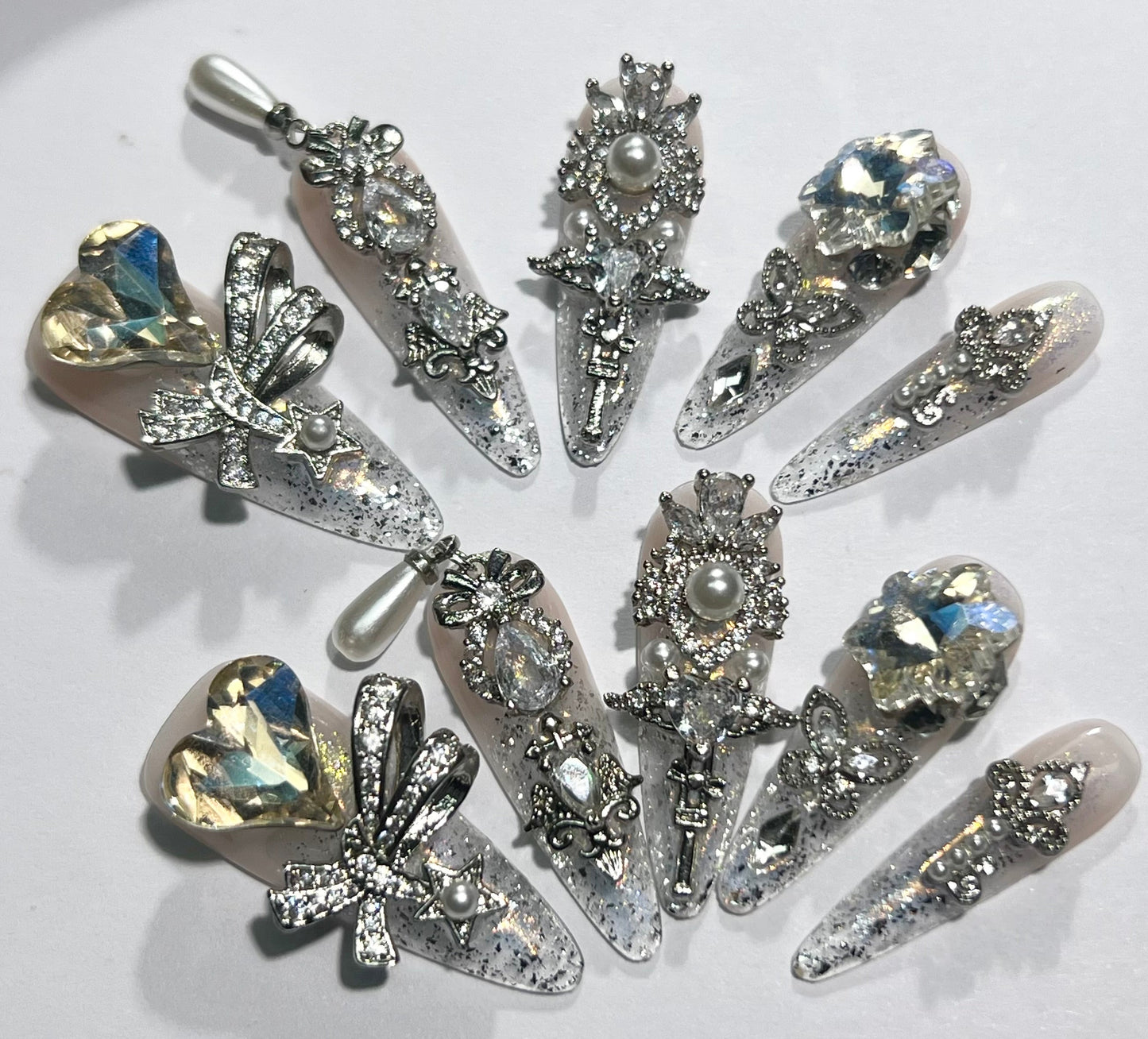 【Cxx】handmade press on nail open in live(Free Shipping)