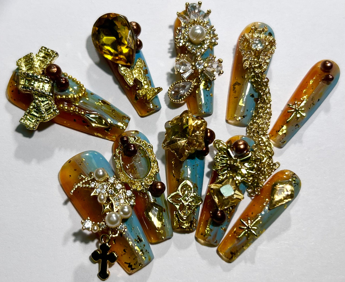 handmade press on nail open in live(Free Shipping)