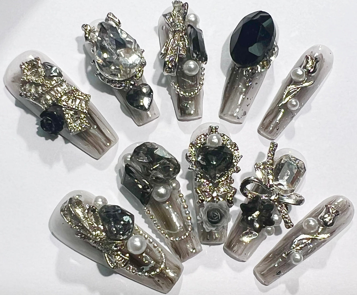 handmade press on nail open in live(Free Shipping)