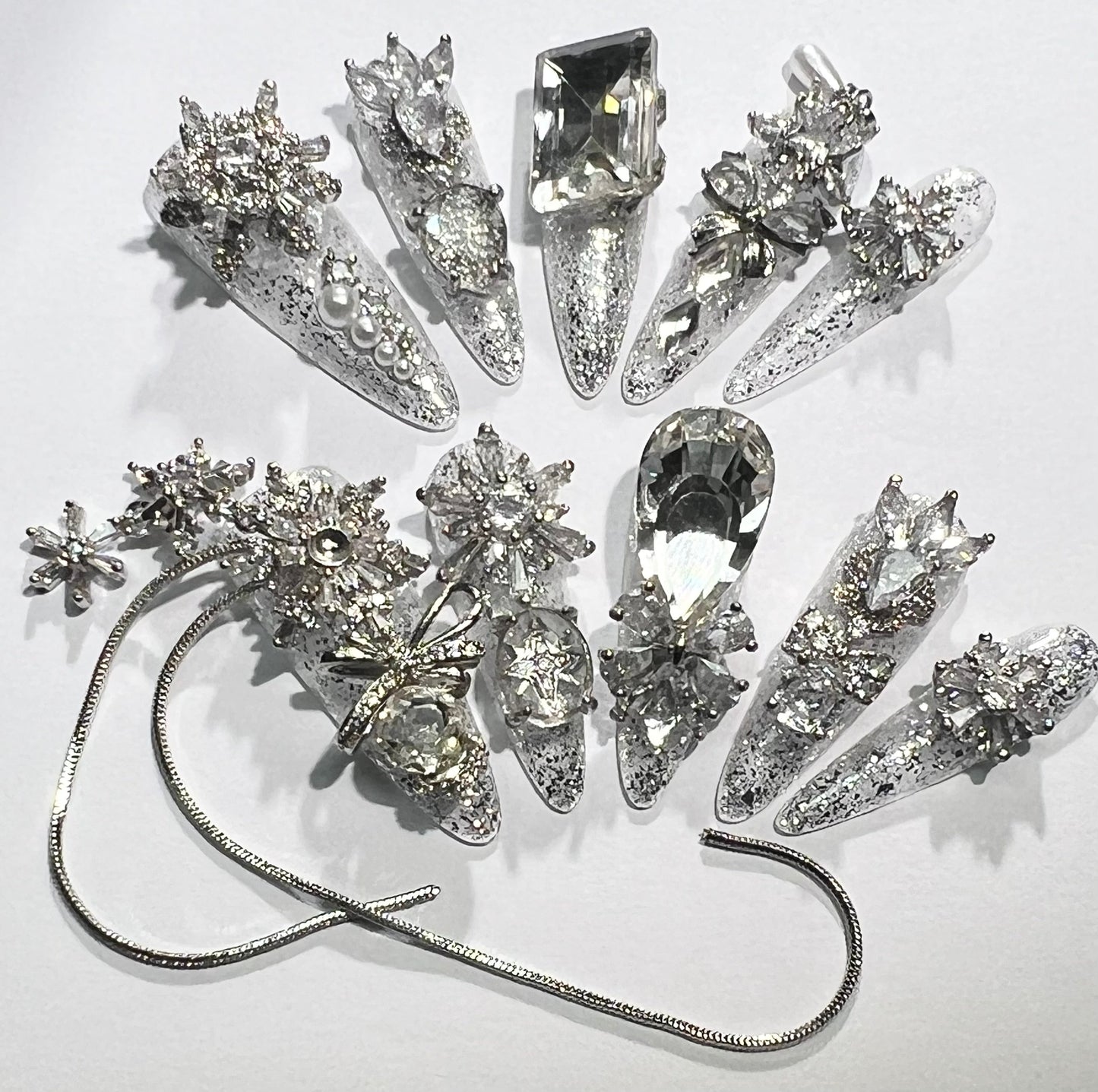 handmade press on nail open in live(Free Shipping)