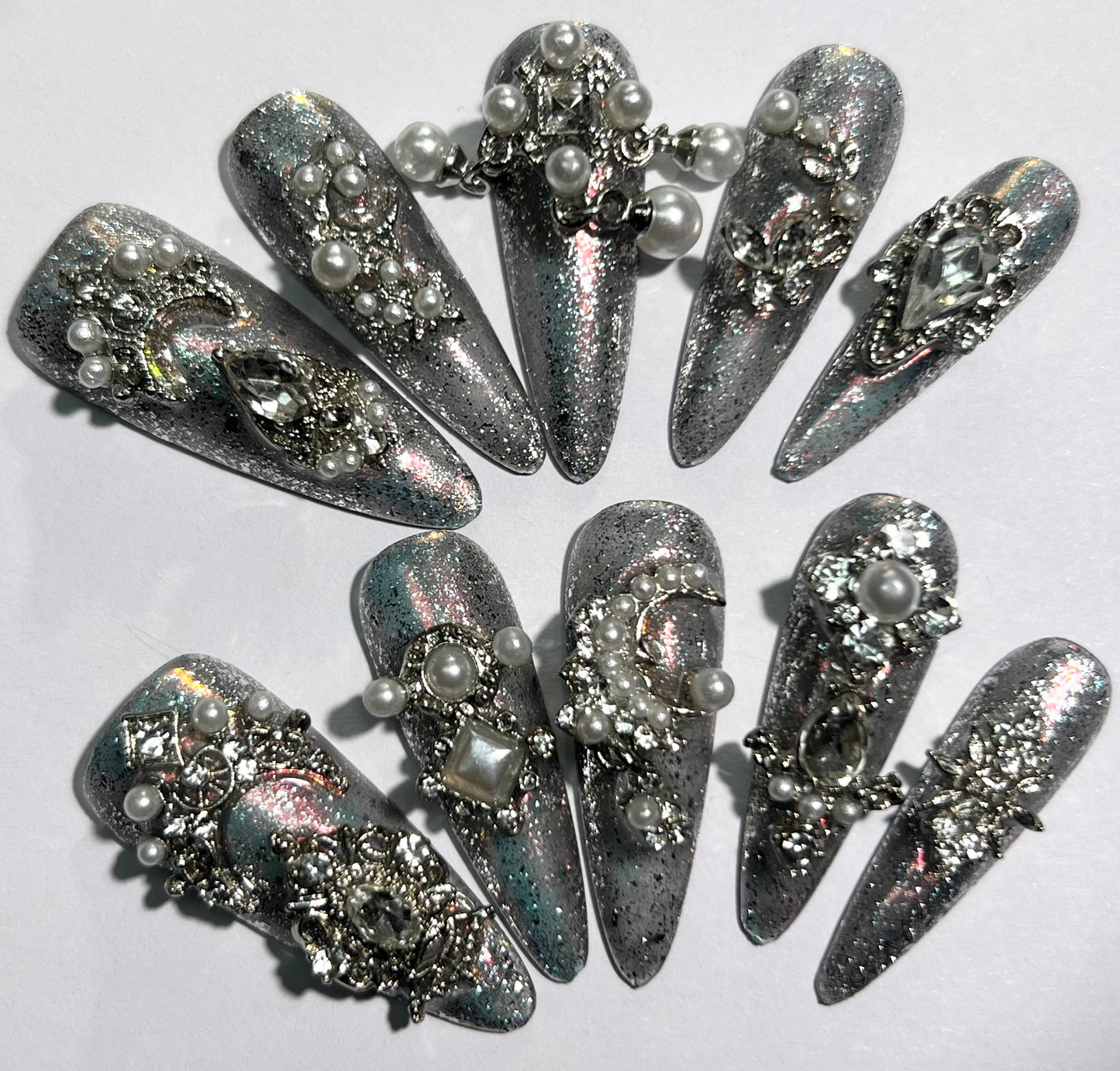 handmade press on nail open in live(Free Shipping)