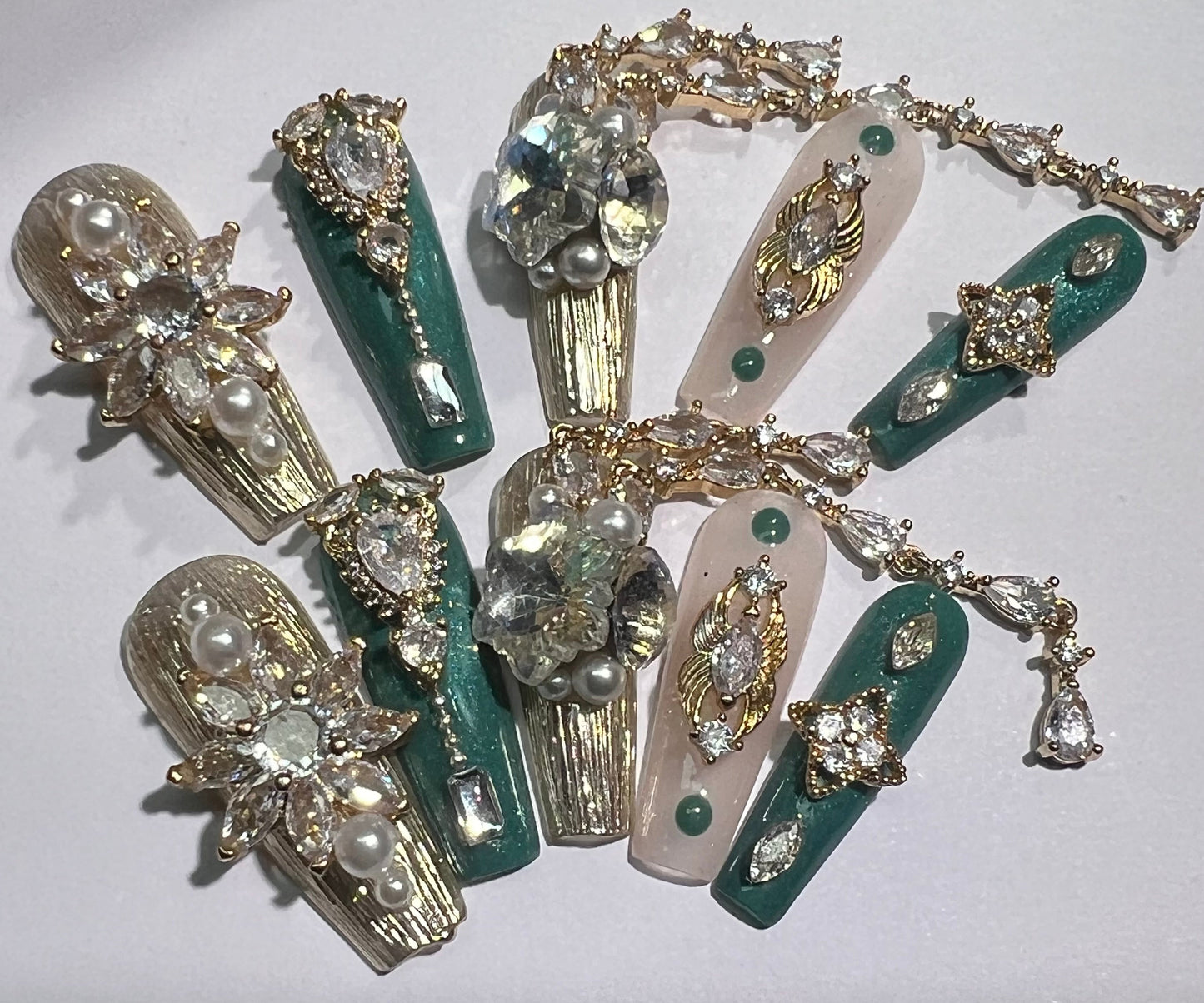 【Cxx】handmade press on nail open in live(Free Shipping)