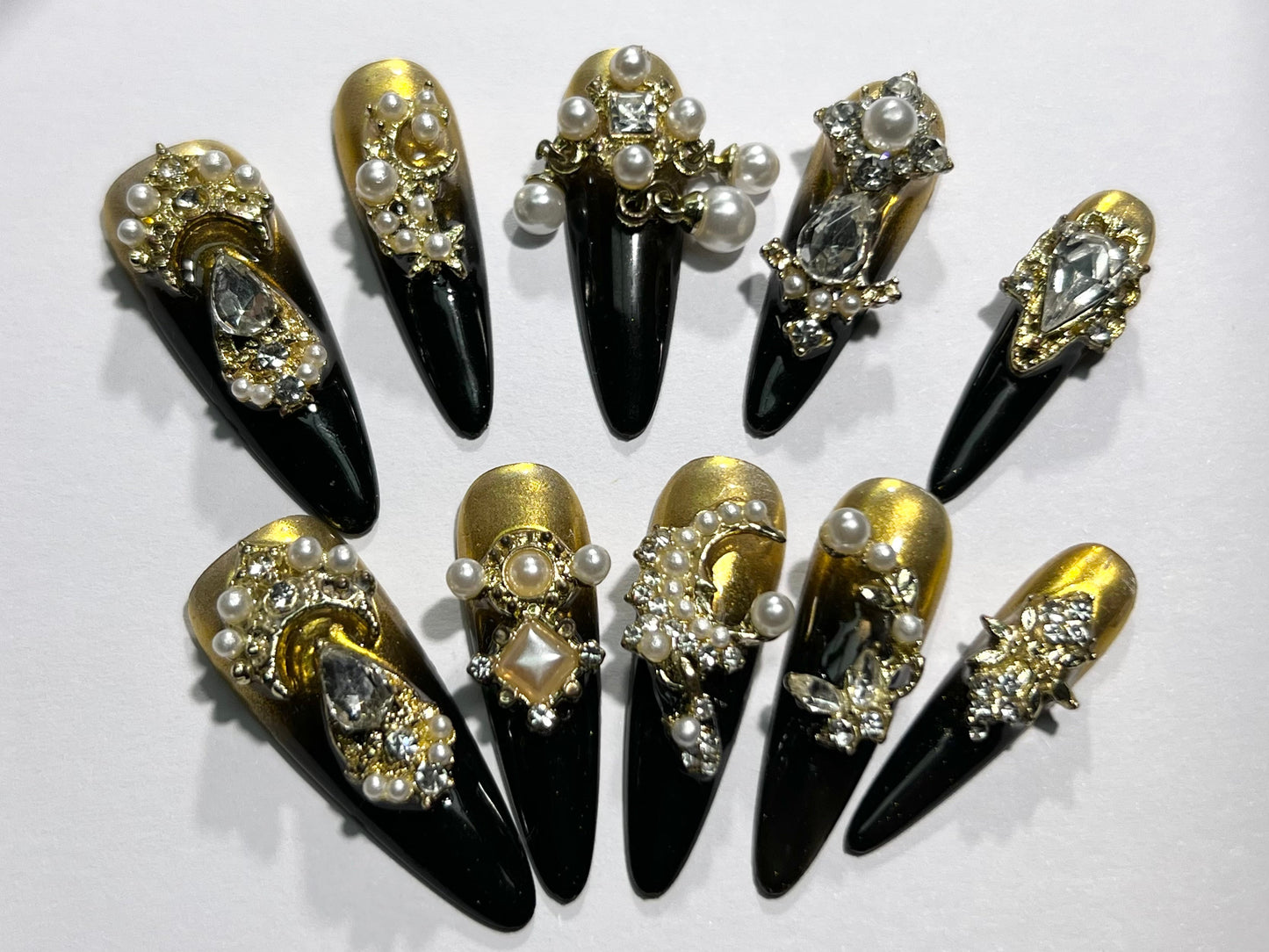 handmade press on nail open in live(Free Shipping)