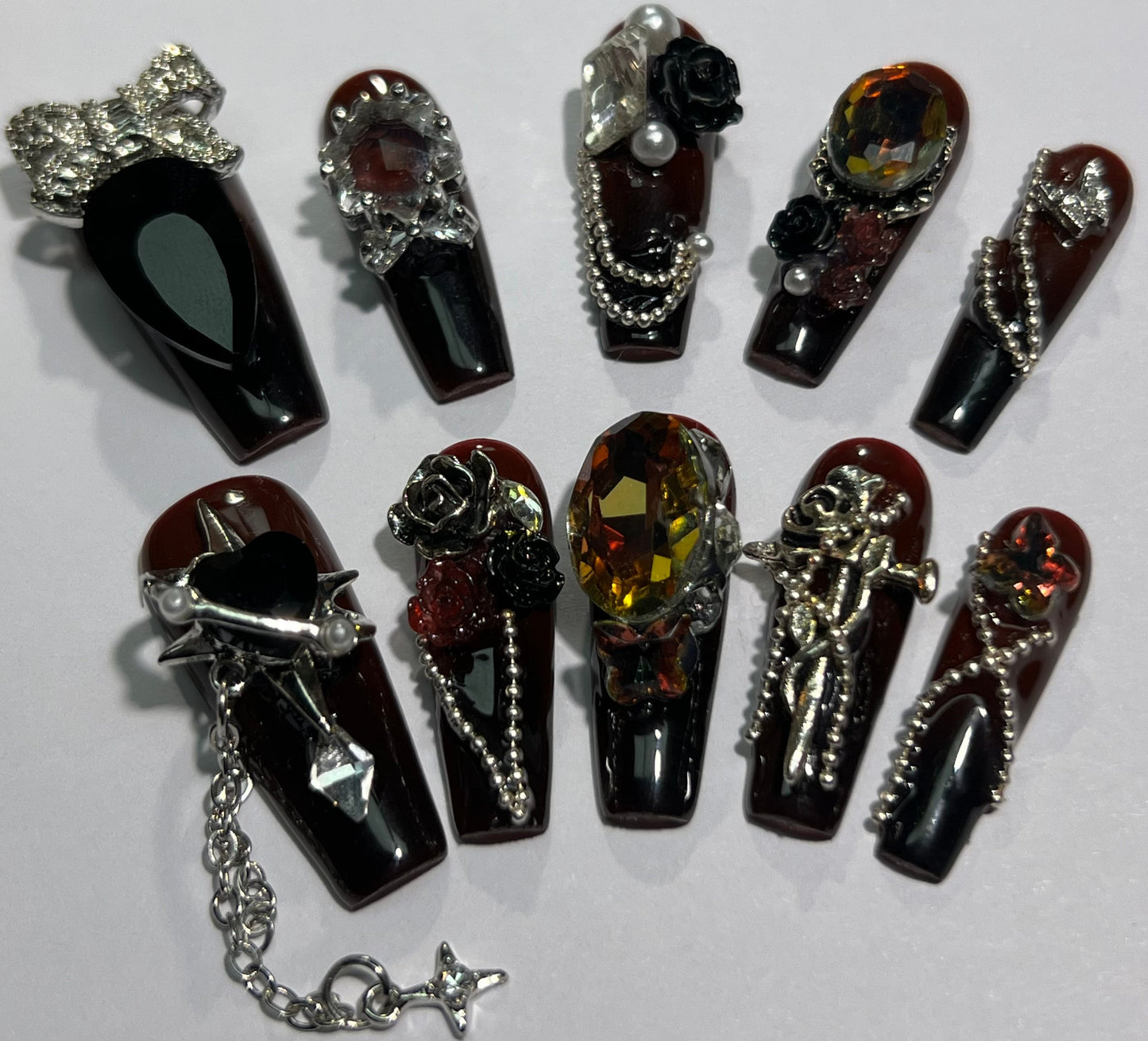 handmade press on nail open in live(Free Shipping)