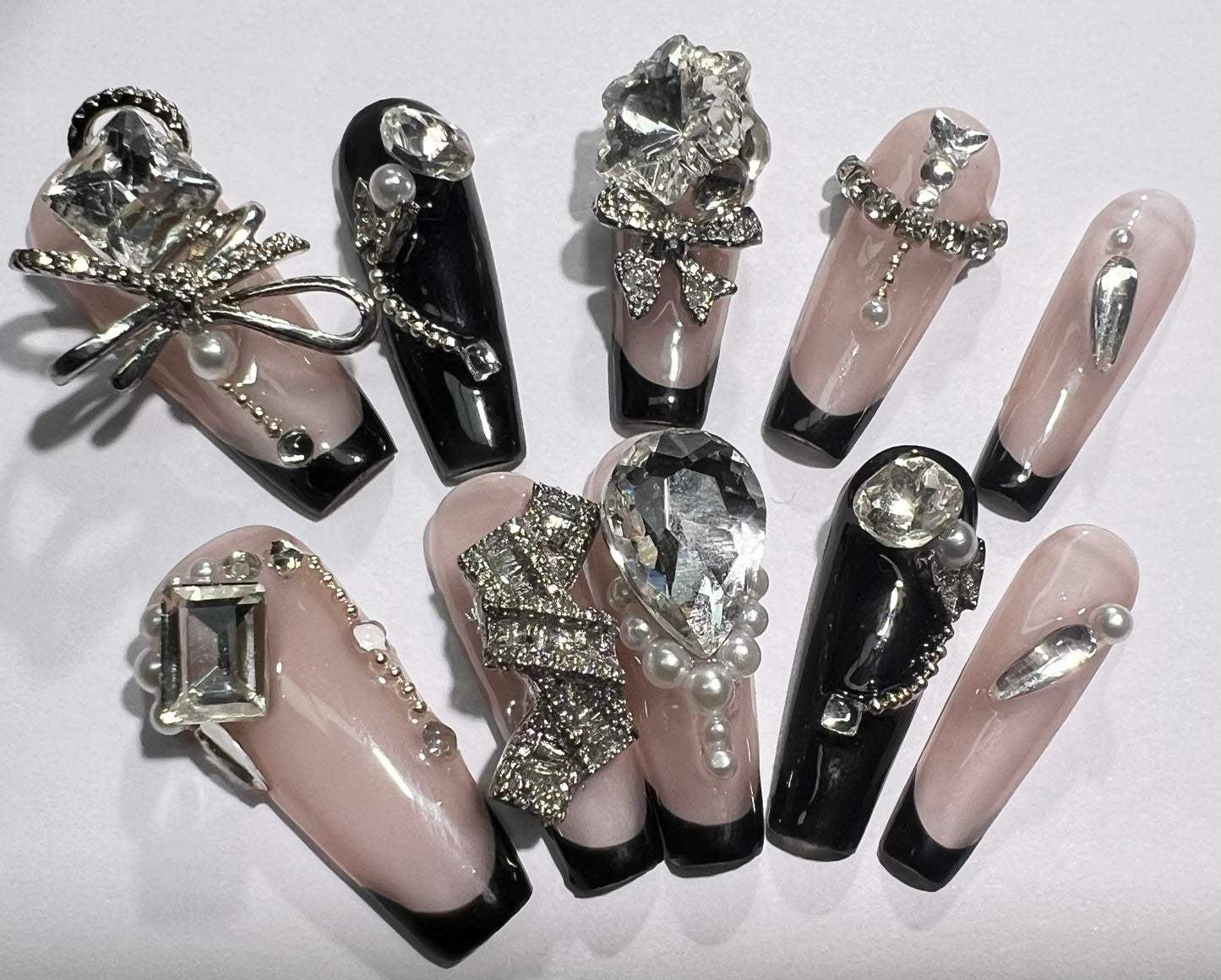 handmade press on nail open in live(Free Shipping)